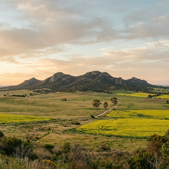 The You Yangs — iconic granite peaks rising above the plains near Lara, Victoria